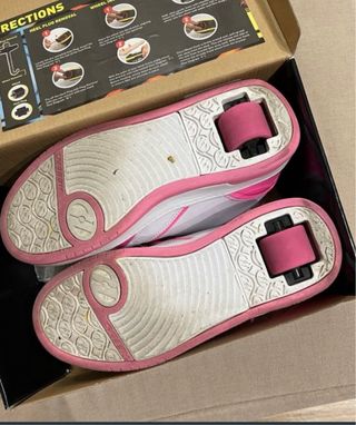Zapatillas Heelys rosas y blancas