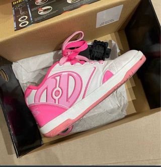 Zapatillas Heelys rosas y blancas