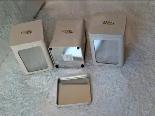 Set 3 portasalviettine metallo nuovi