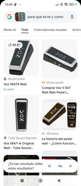 Pedal Vox Wah Guitarra