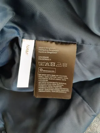 Giacca bimbo H&M azzurra 2 bottoni