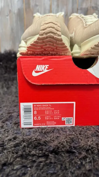 Nike Shox TL Pearl Talla 39 Beige/Blanco