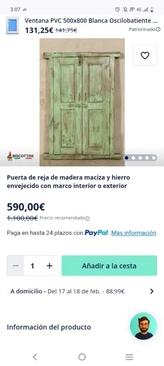 Ventanal antiguo madera