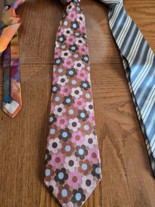 Tre Cravatte Seta Multicolor