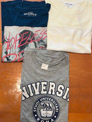 Lote 3 Camisetas Talla S Reebok Jack Jones Etc