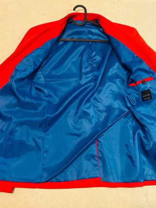 Americana Zara Man Roja Talla 40