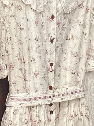 2 vestiti country floreali pizzo