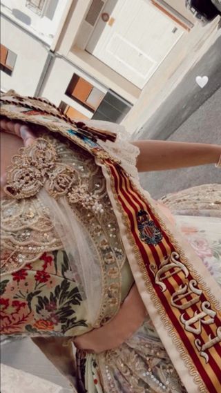 Traje de Valenciana/Fallera verde