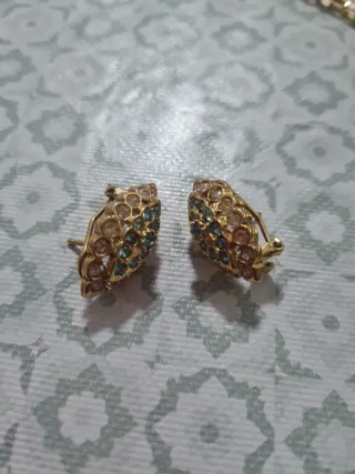 Conjunto Collar, Anillo y Pendientes Turquesa