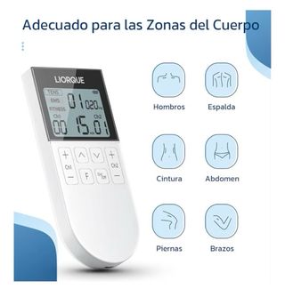 LIORQUE Electroestimulador TENS/EMS Blanco
