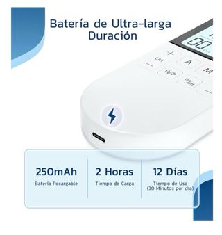 LIORQUE Electroestimulador TENS/EMS Blanco