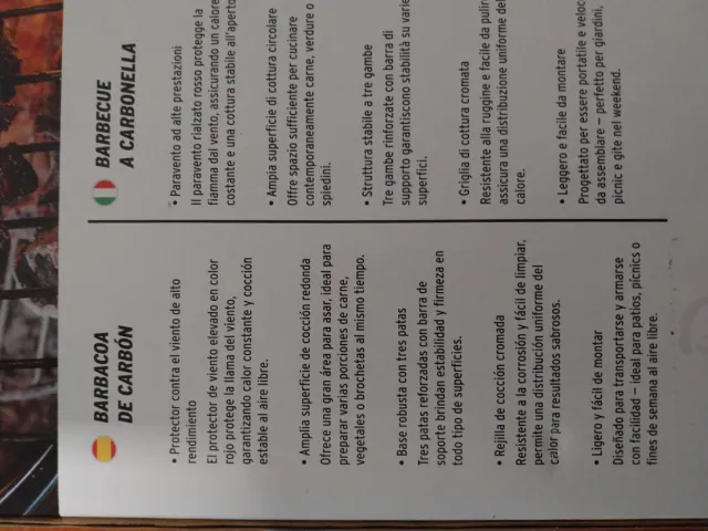 Barbacoa de carbón 41x33,5x46cm