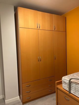 Conjunto cama doble + muebles habitación juvenil