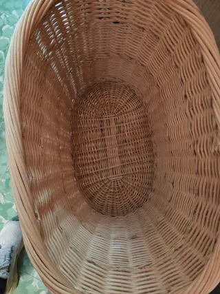 Cesta grande de mimbre