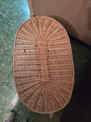 Cesta grande de mimbre