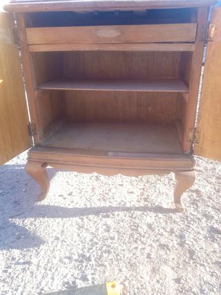 Mesitas Noche Vintage Madera Años 50