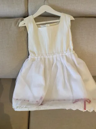 Traje de Fallera Blanco y Rojo