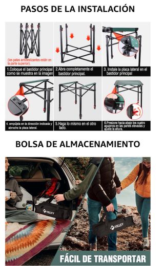 Mesa Plegable con Bolsa de Transporte Villey