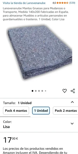 Manta protectora multiusos 1.5x2m NUEVA