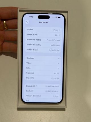 iPhone 15 Pro Max Titanio Bianco 512GB