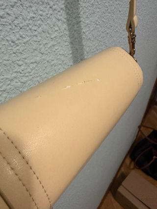 Bolso Zara Cilindro Beige/Amarillo