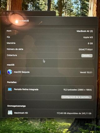 MacBook Air 15” M3 (2024) – 8GB / 256GB