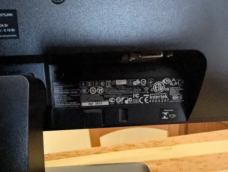 Monitor Dell 18" E1912Hf afbeelding 4