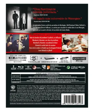 All the President's Men Steelbook Uhd 4K + Bluray