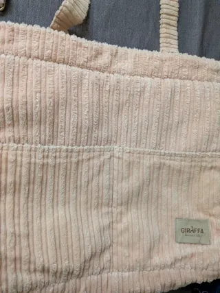 Bolsa Silla Bebé La Giraffa Corduroy Rosa