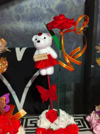 Rosas eternas decorativas