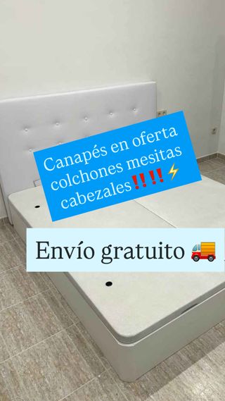 Canapés, colchones y cabezales en oferta
