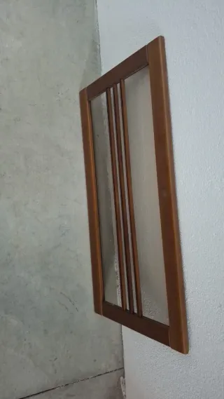 2Ventanas de madera con cristal