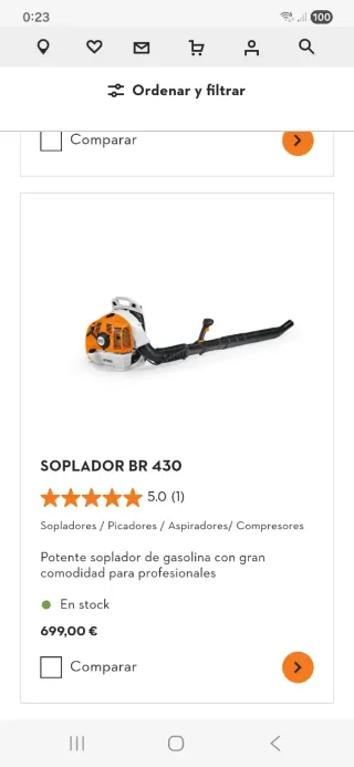 Soplador Stihl BR 430
