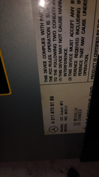 SISTEMA AUDIO / RADIO CD MERCEDES-BENZ BM SERIE 2