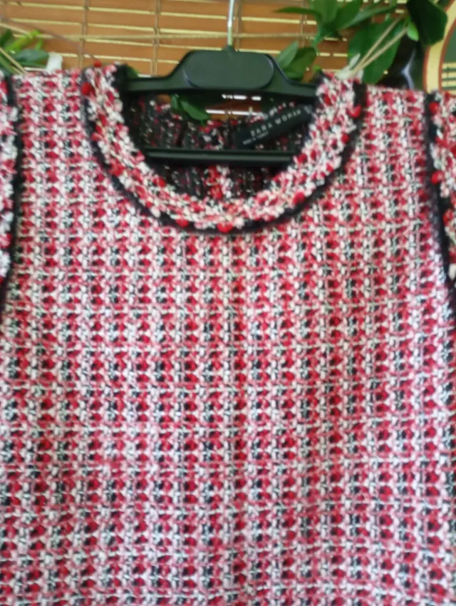 Chaleco Zara Woman Rojo Talla XS