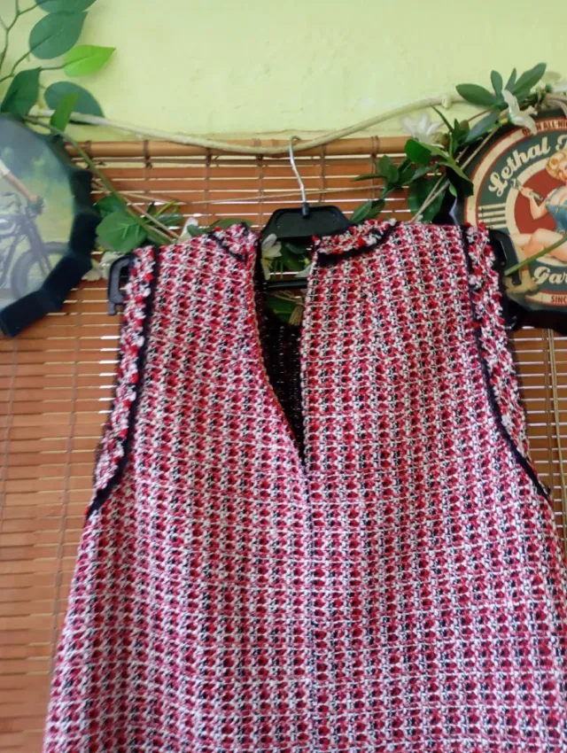 Chaleco Zara Woman Rojo Talla XS