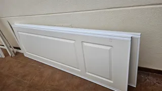 Puerta blanca con cristal y sin cristal de 72 cm.