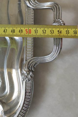 Bandeja Acero Grande Decorada