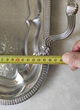 Bandeja Acero Grande Decorada