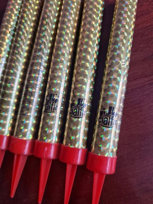 24 Bengalas Cialfir Fuente Pastel