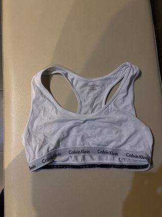 Top sportivo Calvin Klein bianco 12/14 anni