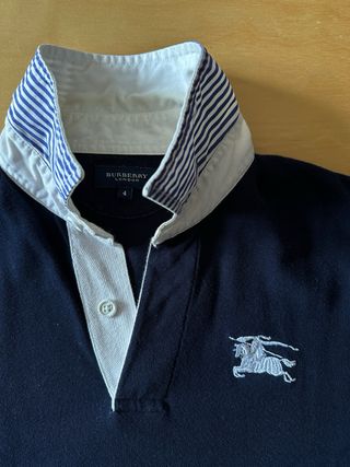 Polo Burberry azul marino talla L