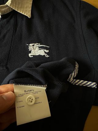 Polo Burberry azul marino talla L