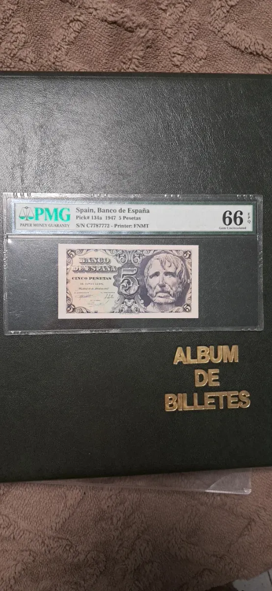 Billete 5 Pesetas España 1947