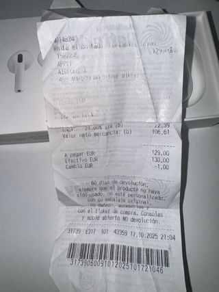 Airpods 4 Apple Blancos