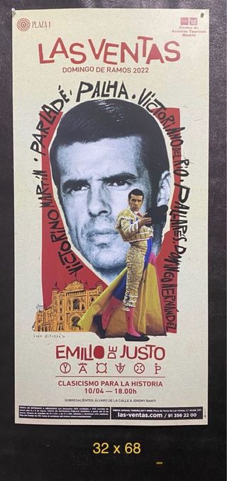 Cartel Las Ventas Emilio de Justo 2022