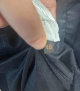 Abrigo Adolfo Dominguez Negro Talla 48