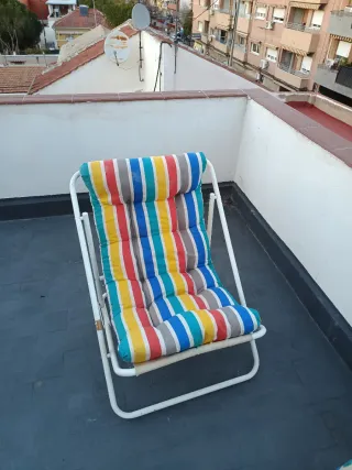 4 Tumbonas plegables multicolor
