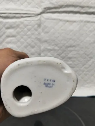 Figura de porcelana mujer con cayado