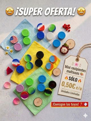 Mini recipientes multiusos 0,50€ c/u